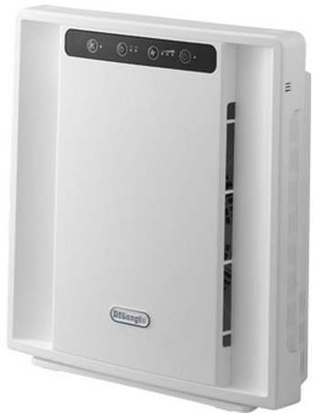 De'Longhi Luftreiniger AC75 elektrischer Staubfilter, saubere Luft für Allergiker & Raucher, entfernt Pollen und unangenehme Gerüche, für Räume bis 25 m², silber