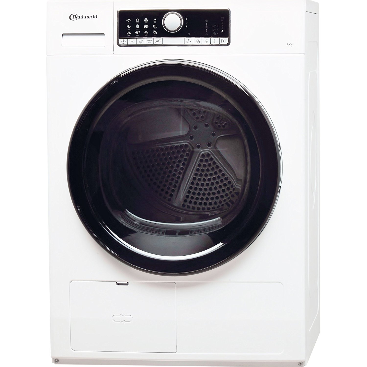 Bauknecht TR Style 82A3 BW, Wärmepumpentrockner, A+++, Fassungsvermögen 8 kg, Standgerät, Breite 59,6 cm, Kindersicherung, Startzeitvorwahl