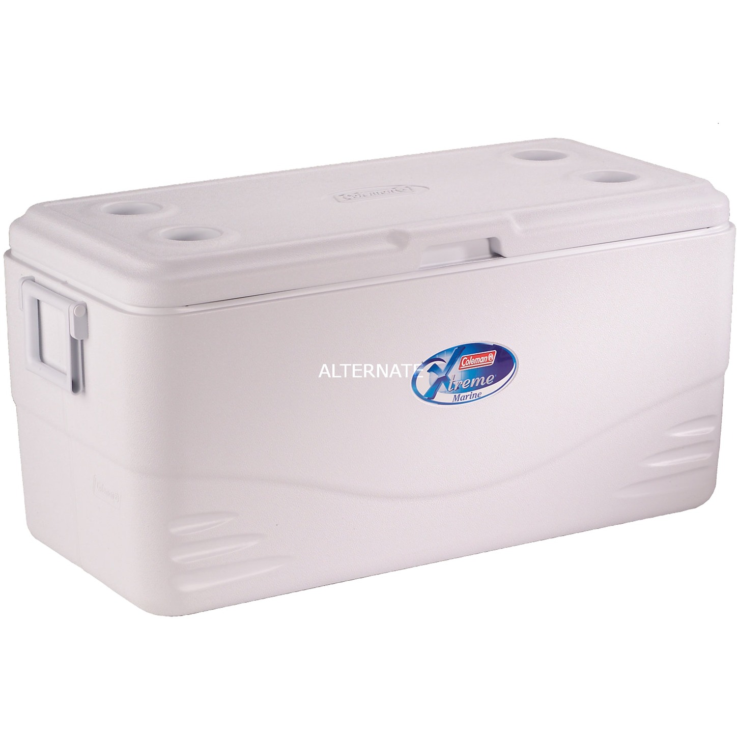 Coleman passive Kühlbox 100Qt Xtreme Marine, Hochleistungskühlbox, kühlt bis zu 5 Tage, mit UV Schutz, Thermobox mit 90 L Fassungsvermögen, mobile passiv Kühlbox mit 2 stabilen Tragegriffen