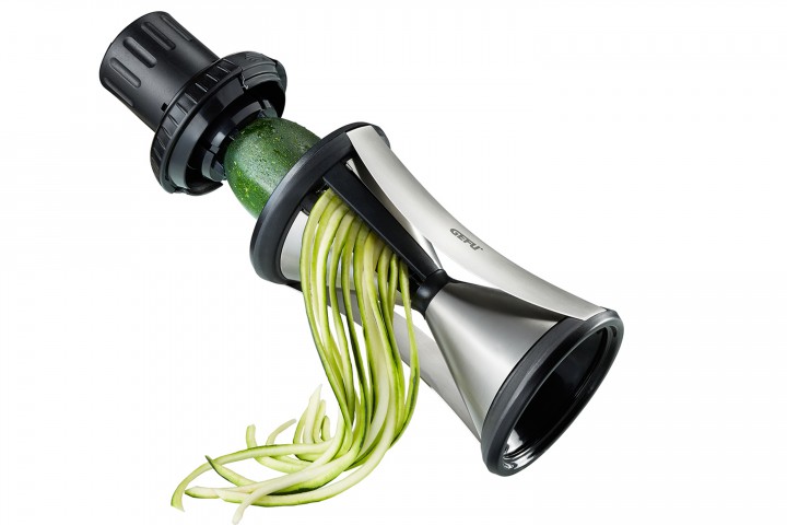 Original Gefu Spiralschneider 13700 - Perfekte Gemüsespaghetti im Handumdrehen dank Spirelli XL ? Profi Küchenhelfer