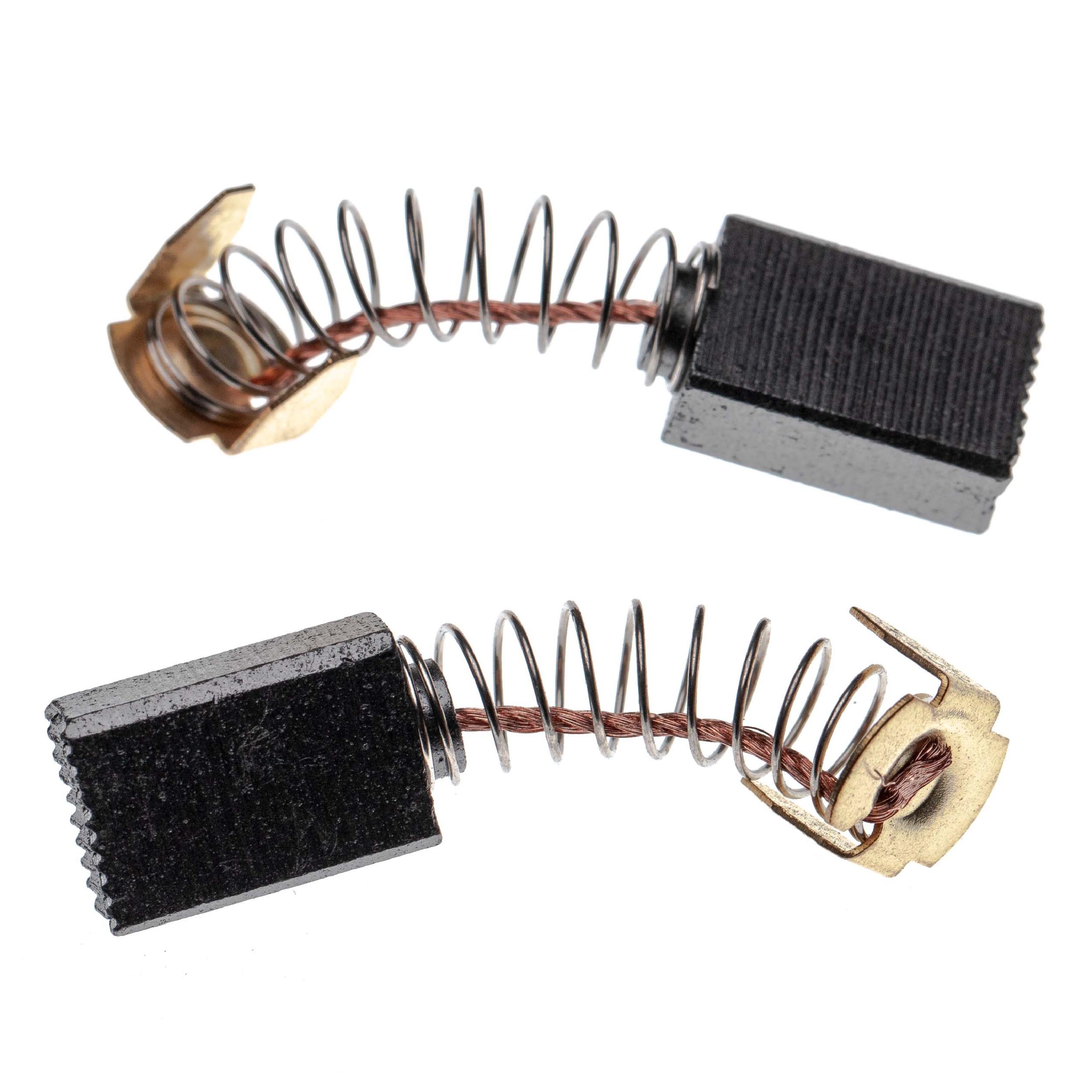 vhbw 2x Kohlebürste, Motorkohle, Schleifkohle 6 x 10 x 15mm passend für Makita 5601N-A, 5800N-A, 9005B, 9006B, 9207SPC, 9741, S0810 Elektrowerkzeug