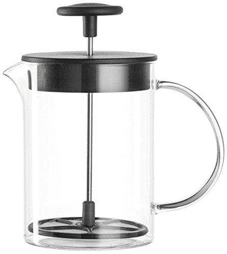 Leonardo Milchaufschäumer Caffè per me, 3-teiliges Set, hitzebeständiges Glas, 025508