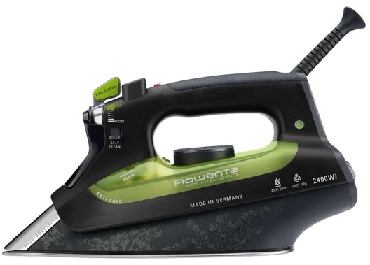 Rowenta DW6010 Eco Intelligence Dampfbügeleisen, 2400W, 180g Dampfstoß, Dampf-Bügeleisen mit automatischer Abschaltung