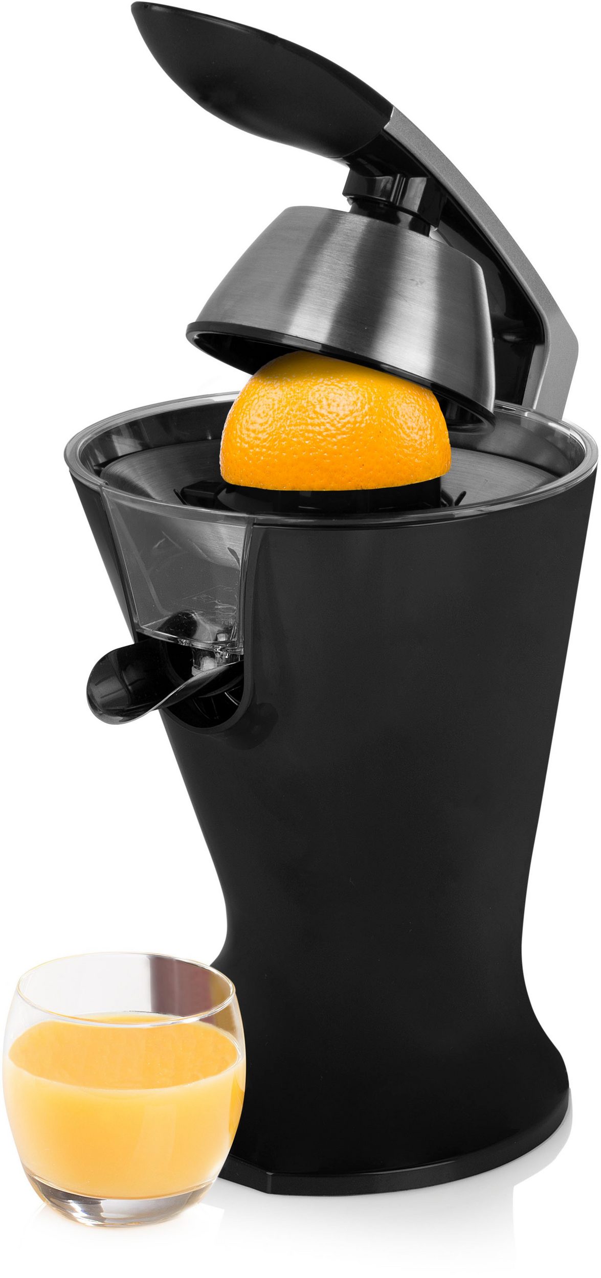 PRINCESS Zitruspresse 201857 mit 300 W und Anti-Tropfsystem, schwarz