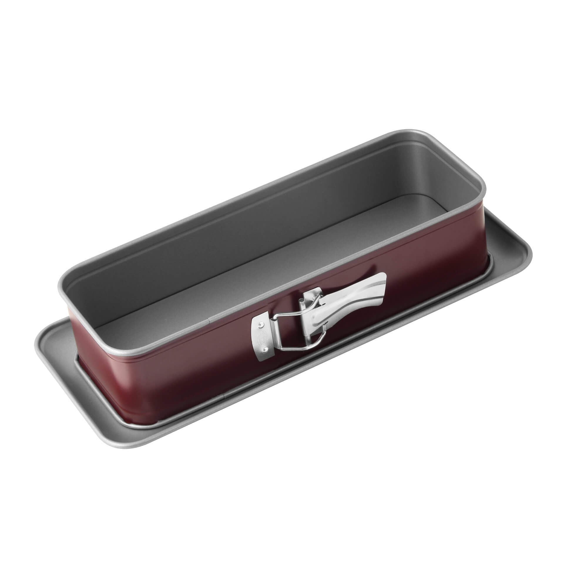 Dr. Oetker Königskuchen Springform 30 x 12 cm, mit Auslaufsschutz, Kastenform, für saftige Rührkuchen,schicke Zweifarben-Optik, Menge: 1 Stück