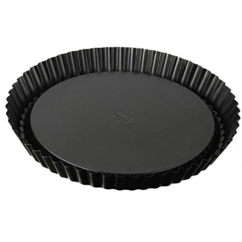 Dr. Oetker Obstkuchenform Ø 28 cm, klassische Backform für köstlichen Tortenboden, Quicheform aus Stahl mit Antihaftbeschichtung, Menge: 1 Stück