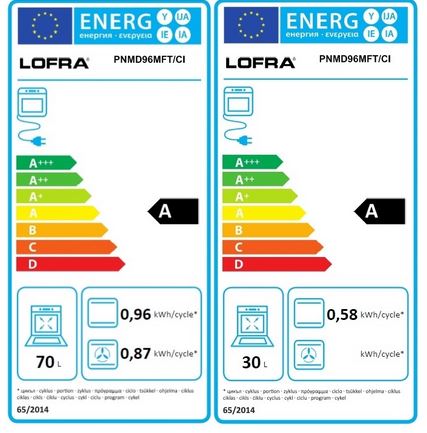 Lofra RAINBOW DOUBLE OVEN 90 cm PNMD 96 MFTE C Black