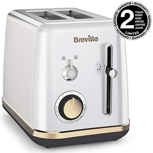 Breville VTT935X-01 VTT935X Mostra 2-Scheiben-Toaster in Mondscheinsilber, Kunststoff, Silber