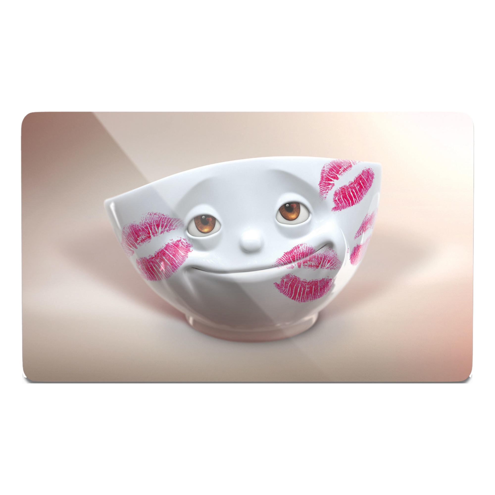 Fiftyeight (Ge Schnittenbrettchen Küss'je Schneidebrettchen, Kunststoff, Mehrfarbig, 23 x 14 x 0.5 cm