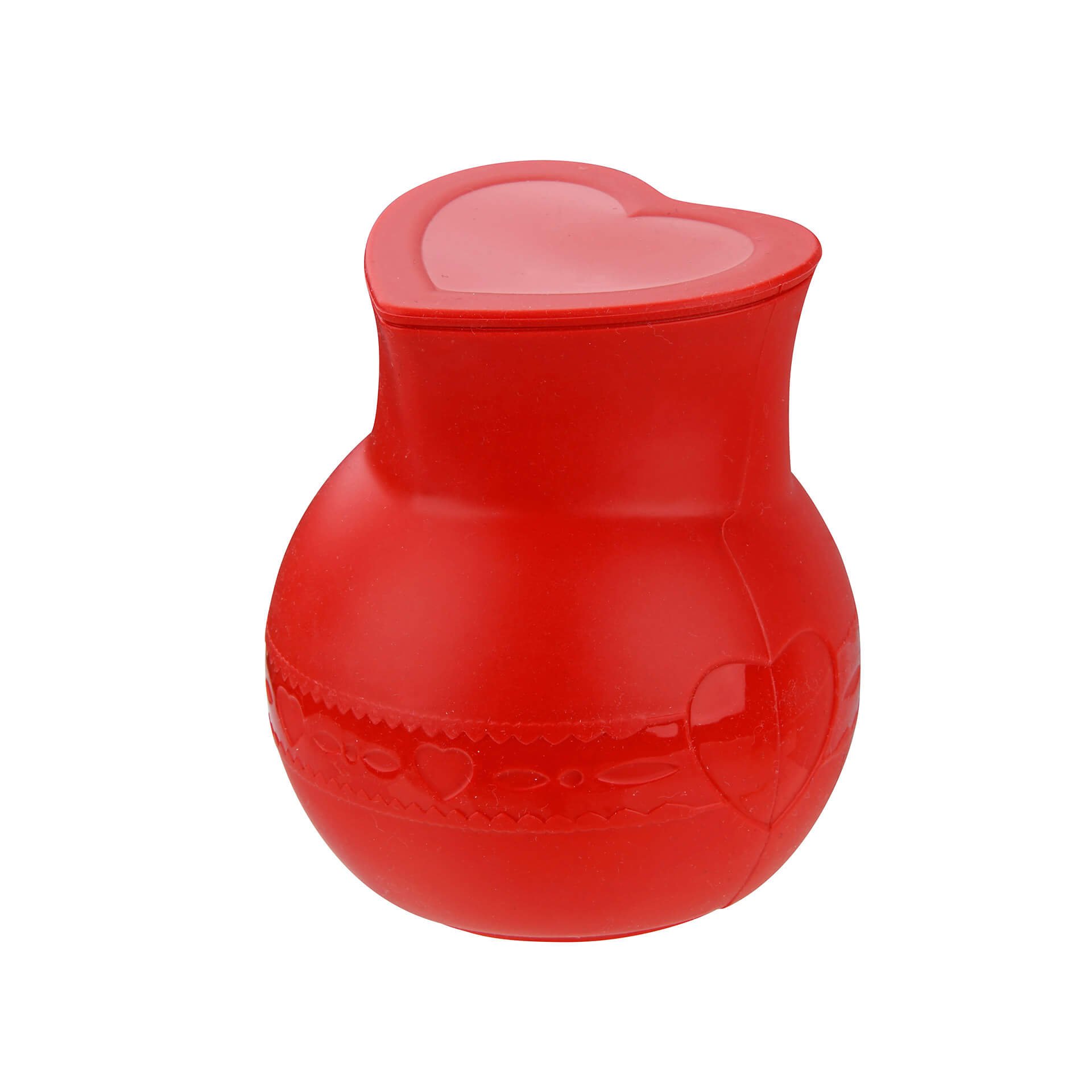 Dr. Oetker Silikon-Schmelztopf mit Deckel FLEXXIBEL Love, Schmelzen von Schokolade, spülmaschinengeeignet,mikrowellengeeignet,250 ml Fassungsvermögen (Farbe: Rot), Menge: 1 Stück