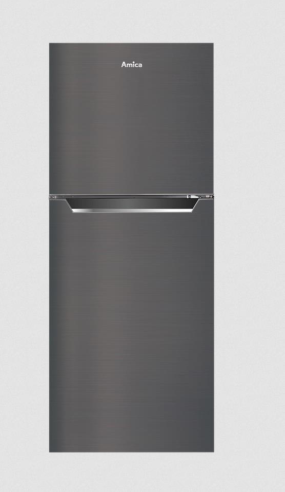 Amica DT 374 160 S Kühl-Gefrierkombination, freistehend, schwarz, Höhe 144 cm, Energieklasse E