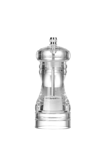 HENDI Salzmühle mit Keramik-Mahlwerk, einstellbar, transparent, 50x(H)113mm, Acryl