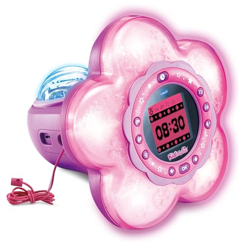 VTECH Kidimagic Galaxy Light Kinderwecker, mehrfarbig mit Projektionen, Musik, Spielen und Lerninhalten