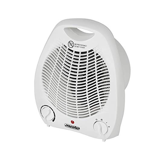 MESKO MS 7719 Heizlüfter mit 2 Leistungsstufen 1000W / 2000W, kalter Luftzug, Dual-Funktion, Thermostat, Überhitzungsschutz, Heizung für Haus, Badezimmer, Camping, Büro