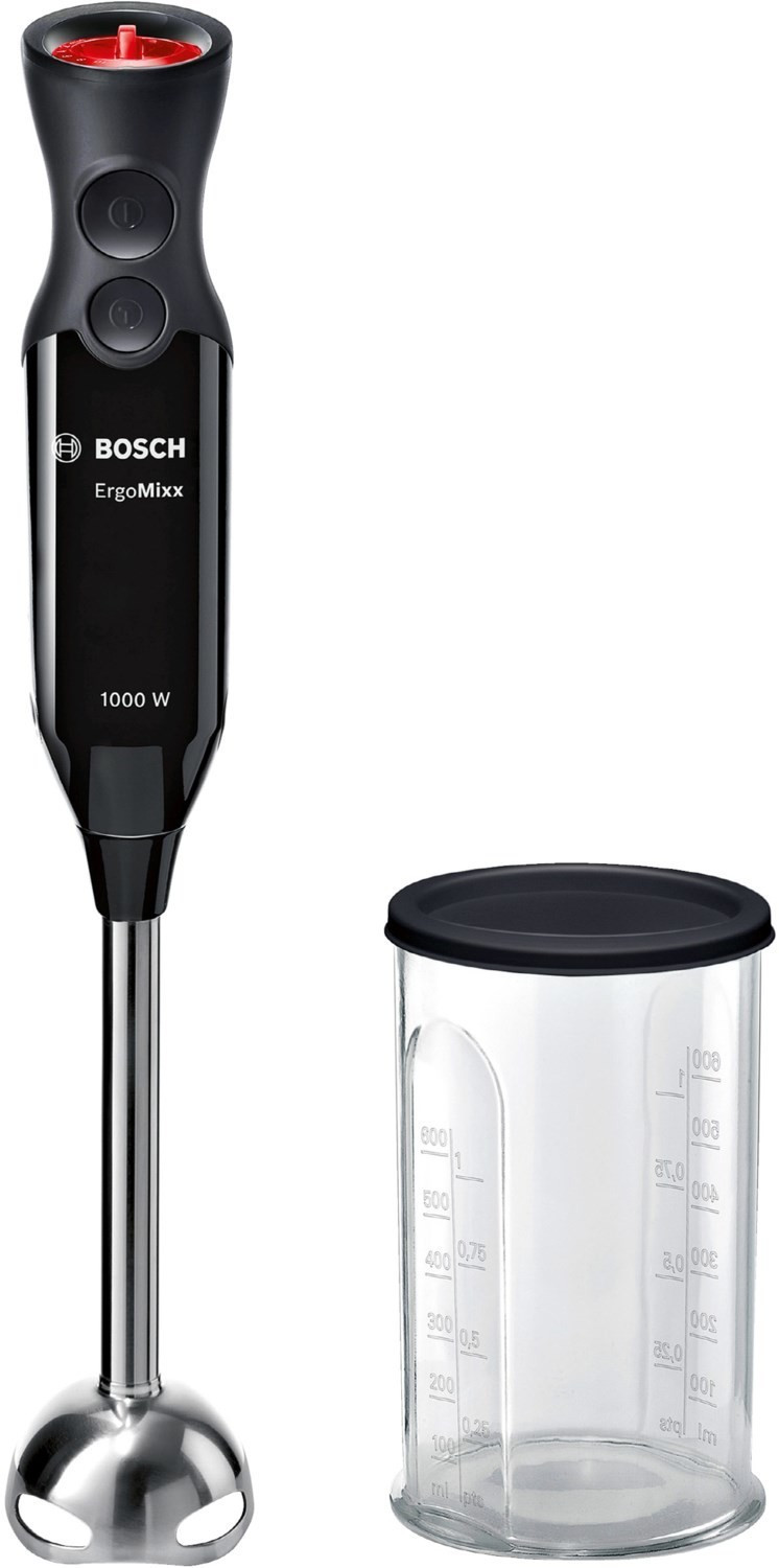 Bosch MS6CB6110 ErgoMixx Stabmixer-Set, starke Turbo-Funktion, Preisvergleich mit Mixbecker 1.000 Tests, Leistung, Deckel, Infos anthrazit: & Edelstahl-Mixfuß, Watt