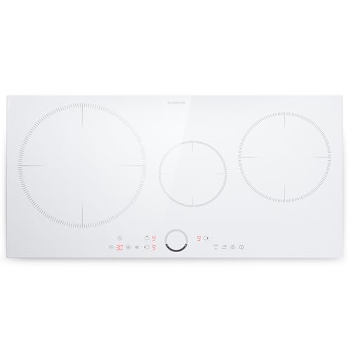 Klarstein Induktionskochfeld 3 Platten, 7000 Watt mit ThermoBoost-Funktion, VarioHeating-Modus, EcoThermo-Modus - Schwarz