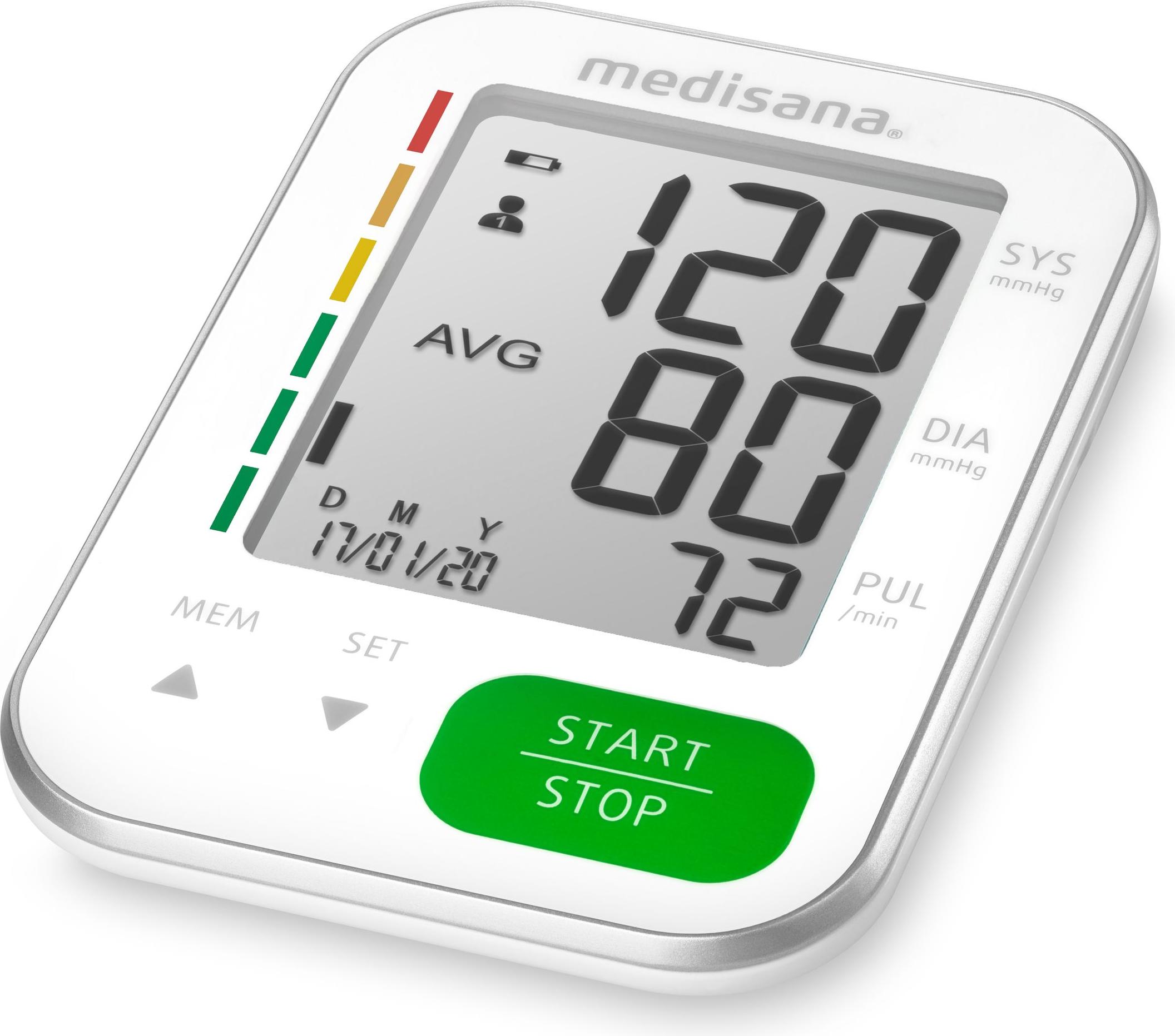 Medisana, Blutdruckmessgerät, BU 565 white (Blutdruckmessgerät Oberarm)