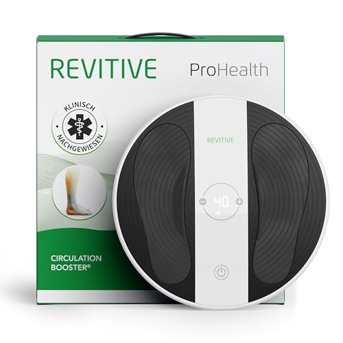 REVITIVE EMS-Fußmassage-Gerät ProHealth, Durchblutungs-Stimulator zur Schmerzlinderung und Verbesserung der Durchblutung, med. OxyWave-Technologie