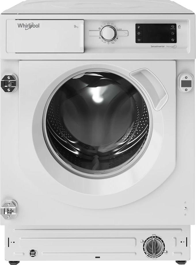 Whirlpool BI WMWG 91485 EU, Einbau-Waschmaschine mit 9 kg Kapazität, 1400 U/min, Energieeffizienzklasse B, Hygienewaschen Baumwolle, integrierte Kindersicherung