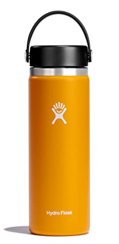 HYDRO FLASK - Trinkflasche 591ml (20oz) - Isolierte Wasserflasche aus Edelstahl - Sportflasche mit auslaufsicherem Flex Cap-Deckel & Gurt - Thermoflasche Spülmaschinenfest - Weite Öffnung - Starfish