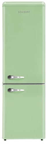 SCHOEPF Kühl-Gefrierkombination Retro RKG265DSG, 249 L, grün, Energieeffizienzklasse A, 4 Sterne Gefriervermögen