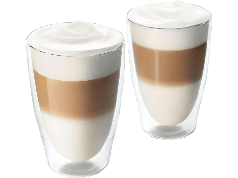TCHIBO 2er Set doppelwandige Latte Macchiato Gläser, transparent und hitzebeständig