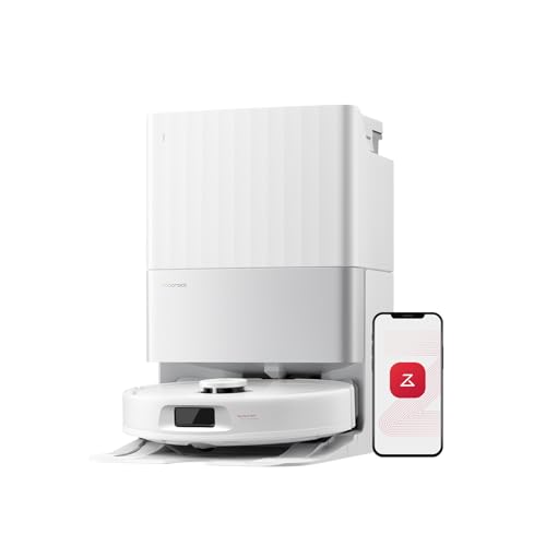 Roborock Qrevo C, Smart Saugroboter für Hartboden, 340 mm breit, weiß