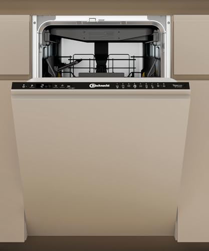 Bauknecht BK6IC11BS7LA0 Einbau-Geschirrspüler vollintegriert 45 cm, Nennkapazität 11, 8.7 L, leise 41 dB, Energieeffizienzklasse C