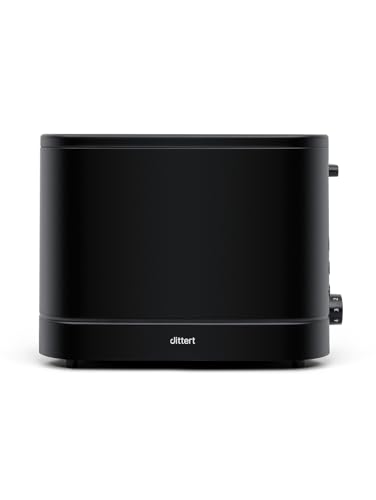 Dittert TO001B-00 Serie One Toaster, 800 W für 2 Scheiben, 7 Bräunungsstufen, Schwarz, versandkostenfrei