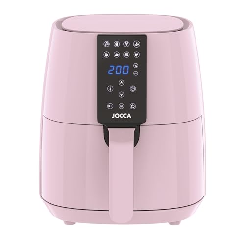 Jocca Heißluftfritteuse Sweet Line, 3,8L, 1450W, 8 Programme, LED Touchscreen, Timer, rosa
