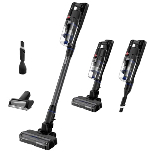 Bissell PowerClean FurGuard 4091N, Akku Staubsauger mit 280W Motor, Selbstreinigender Bürstenrolle, FurFinder-Licht, HEPA-Filter, 50min Laufzeit, 2500 mAh Akku