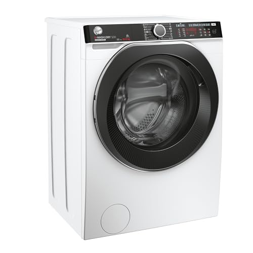 Hoover HDP4106AMBC7/1-S Waschtrockner, 10 kg waschen - 6 kg trocknen, Active Steam Dampffunktion, WiFi & Bluetooth (hOn-App), 1400 U/min., Weiß