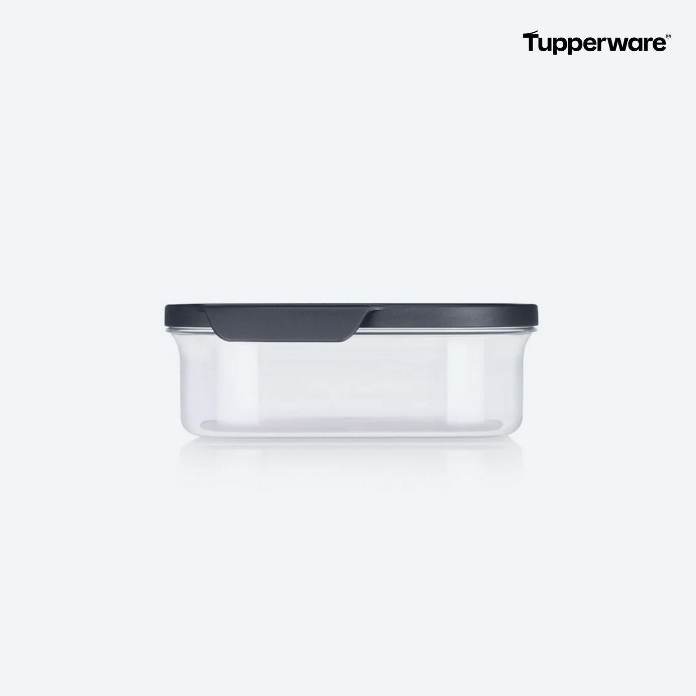 Tupperware Ultra Clear® 825 ml, eckiger Vorratsbehälter aus glasähnlichem Material, luftdicht und stapelbar
