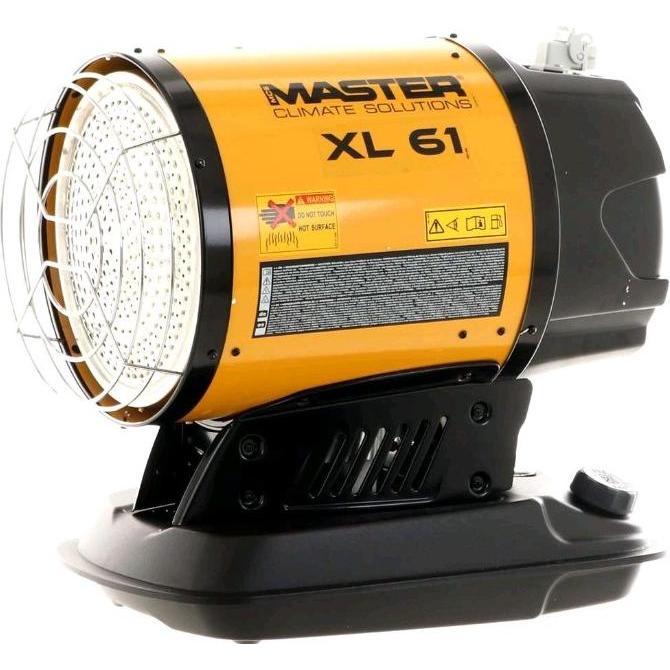 Master Diesel Heizkanone XL 61, 17 kW Heizgerät für Außenbereich, elektrisch startend, gelb