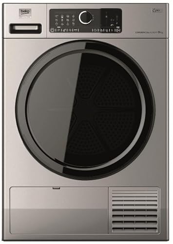 Beko Professional AWZ 9HPS/PRO BP Wärmepumpentrockner, Silberfarben, 9 kg Kapazität, Edelstahltrommel, geräuscharm mit 64 dBA