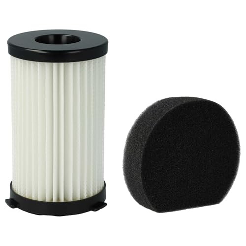 vhbw Staubsaugerfilter kompatibel mit Akitas Hoover Staubsauger - HEPA Filter Allergiefilter, Schwarz/Weiß