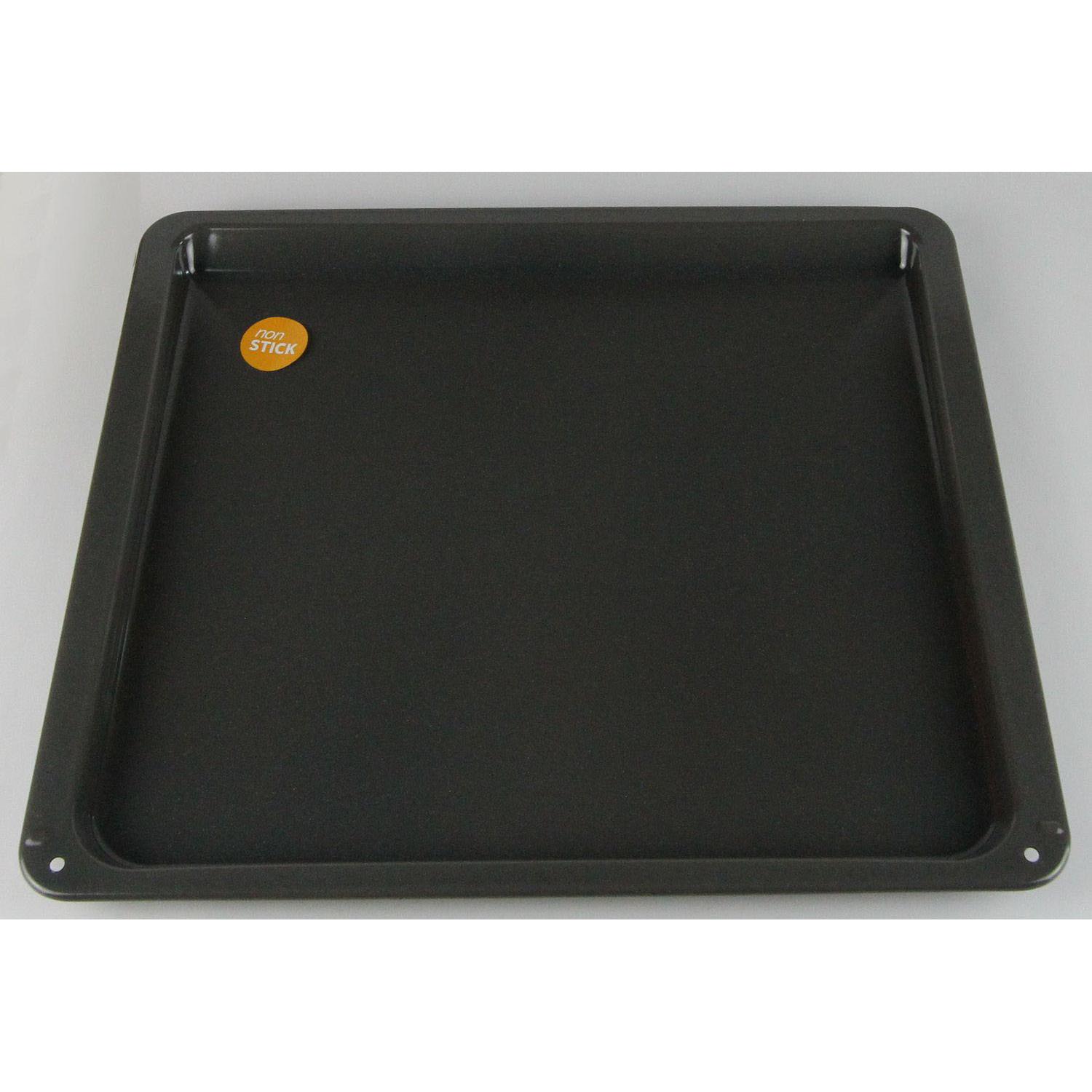Amica Backblech XXL, Backblech aus Aluminium mit Antihaftbeschichtung, Schwarz, geeignet für 77-Liter-Backöfen