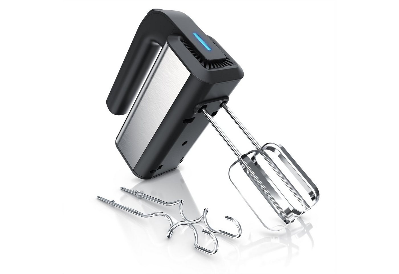 Arendo Handmixer, 350 W, 5 Geschwindigkeiten, inkl. 2 Rührbesen & 2 Knethaken