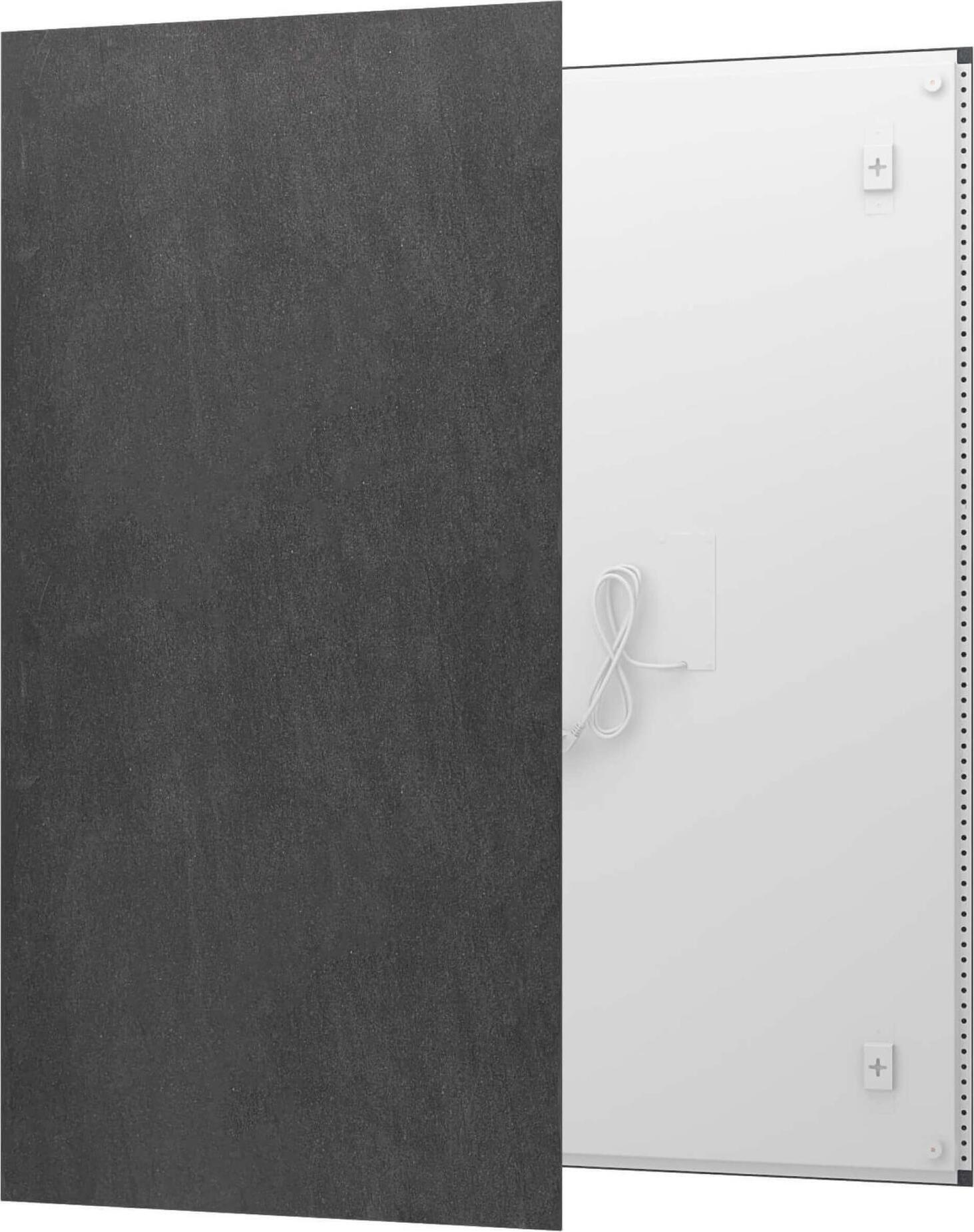 Fenix ECOSUN Infrarotheizung, 700 Watt in Basalt Black, Steinoptik, für Bad und Wohnraum, Wandmontage