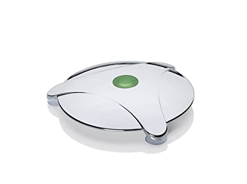 Abfluss-Fee Verschlussstopfen Dusche 5-tlg. Weiß|chrom