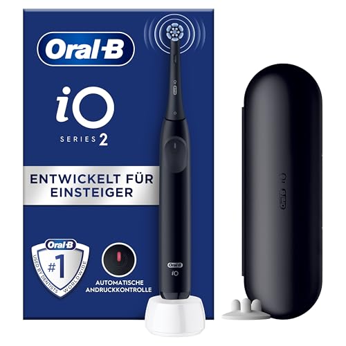 Oral-B iO Series 2 Elektrische Zahnbürste, 3 Putzmodi, Magnet-Technologie, Night Black
