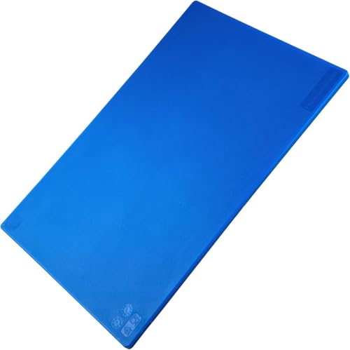 FMprofessional Schneidebrett Blau, Hygienisches Küchenbrett für Fisch, Großformat 45 x 30 cm, spülmaschinengeeignet