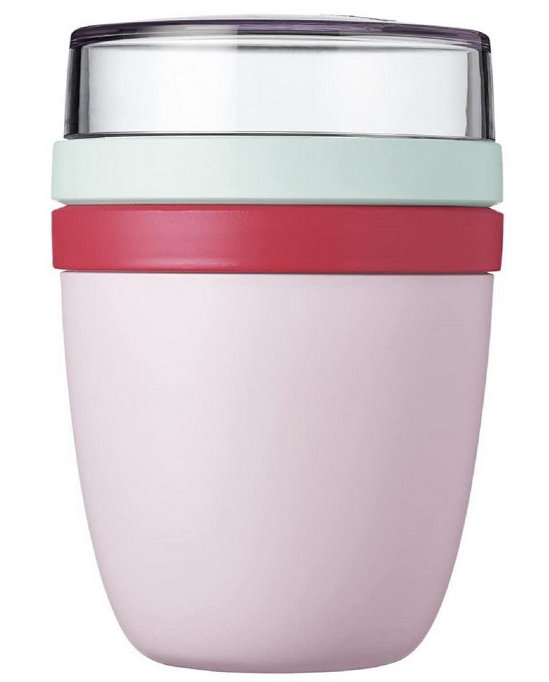Mepal Lunchbox Lunchpot Ellipse, Limited Edition Strawberry Vibe, 500 & 200ml, Polypropylen (PP), PCTG, tiefkühl- & mikrowellengeeignet