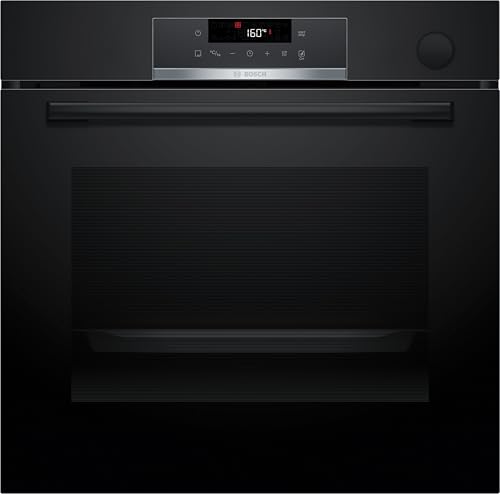 Bosch HRG532BB3, Serie 4, Einbau-Backofen mit Dampfunterstützung, Air Fry Funktion, Schwarz