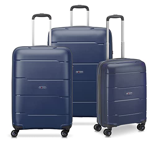 RONCATO Set 3 Trolley G+M+C 4W Galaxy Blu Notte Unisex Erwachsene, Nachtblau, PEQUEÑO + MEDIANO + Grande, Koffer