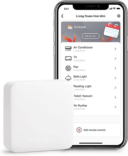 SwitchBot Hub Mini, IR-Sendesystem für Klimageräte mit Fernbedienungsfunktion
