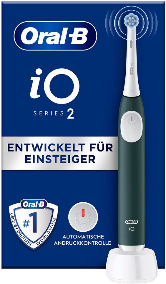 Oral-B Elektrische Zahnbürste iO Series 2, Aufsteckbürsten: 1 St., für die sanfte Reinigung