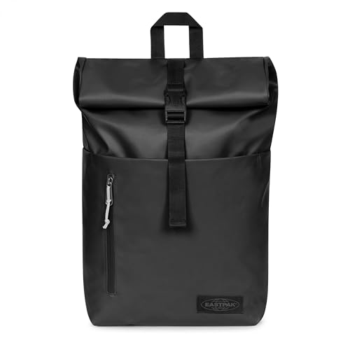 Eastpak UP ROLL, wasserabweisender Toploader-Rucksack mit gepolstertem Laptopfach, schwarz