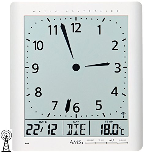 AMS Wanduhr Digital 5896