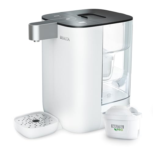 BRITA Heißwasserspender Cube, 4 l, 2150 W, einstellbares Tassenvolumen & Temperatur, MAXTRA PRO Filter, selbstreinigend, UV-C-Technologie